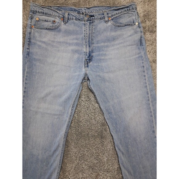 Levi Strauss Jeans 505 Mens Sz 42x30 Straight Leg Denim Blue Relaxed Fit Levi's - Picture 3 of 14